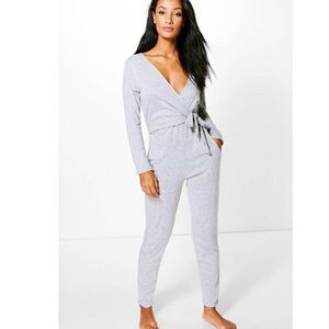 Wrap Front Lounge Jumpsuit
